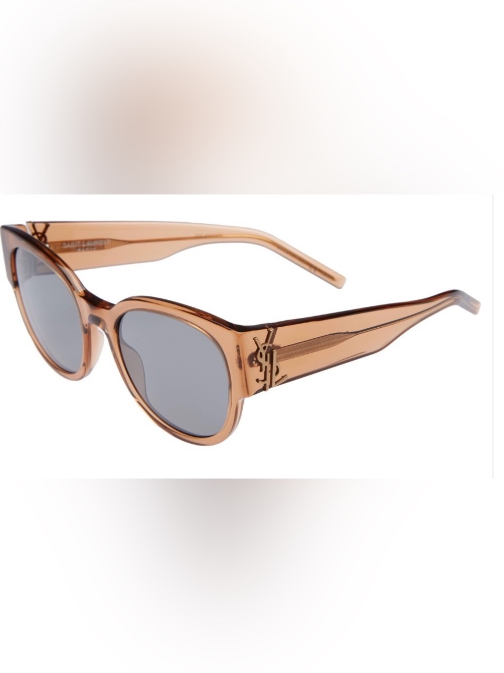 SAINT LAURENT
SL M19 YSL Monogram Round Sunglasses